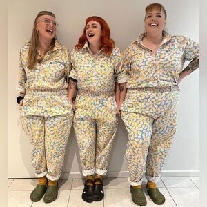 Lucy & Yak Le Carmen Abstract Boilersuit Jumpsuit size M